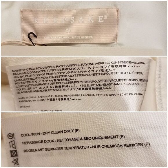 Keepsake Radar White Jumpsuit sz XS - Picture 7 of 8